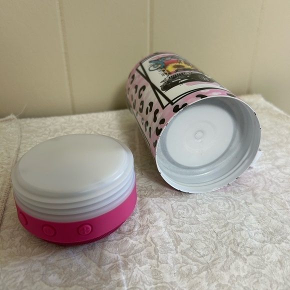 NWOT Jeep Life Leopard Print Tumbler with Built In Speaker Beach Pink - Picture 7 of 10